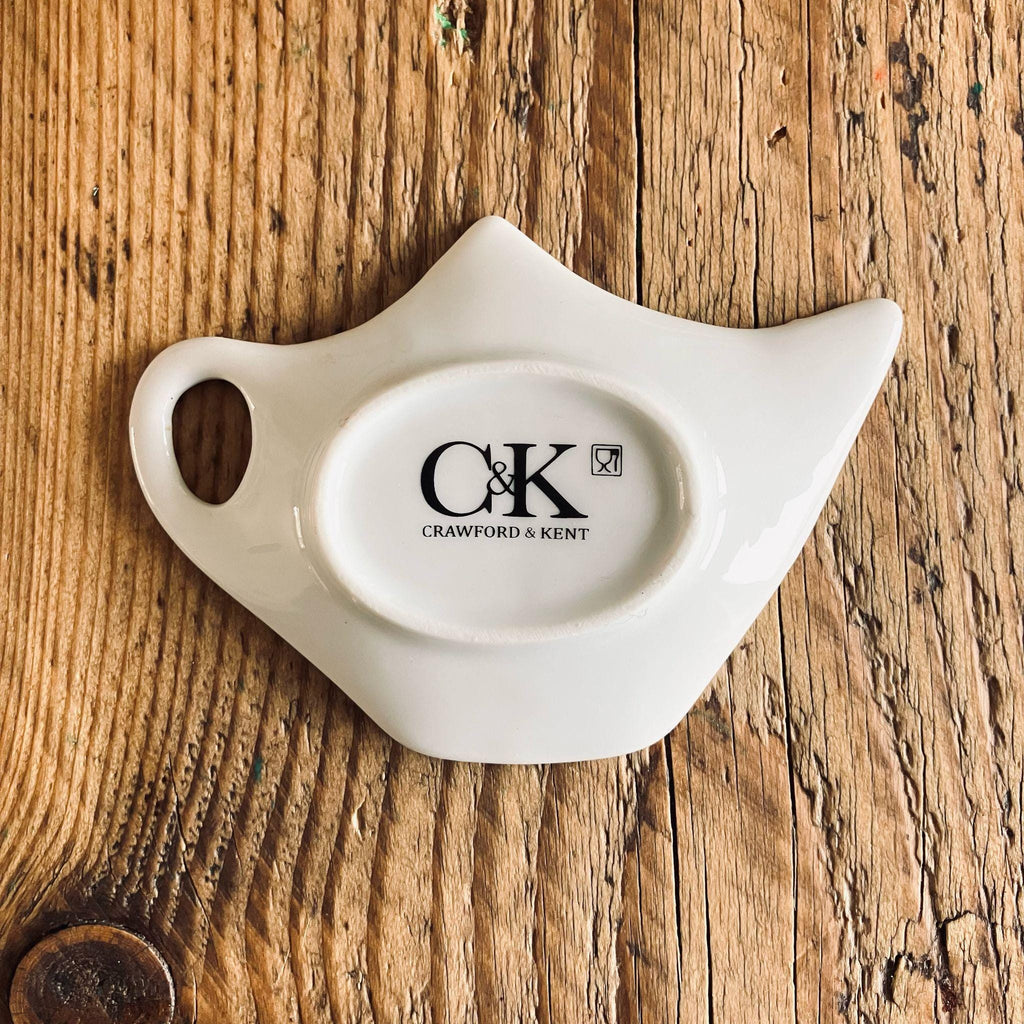 Crawford & Kent Floral Teabag Holder Spoon Rest Gift