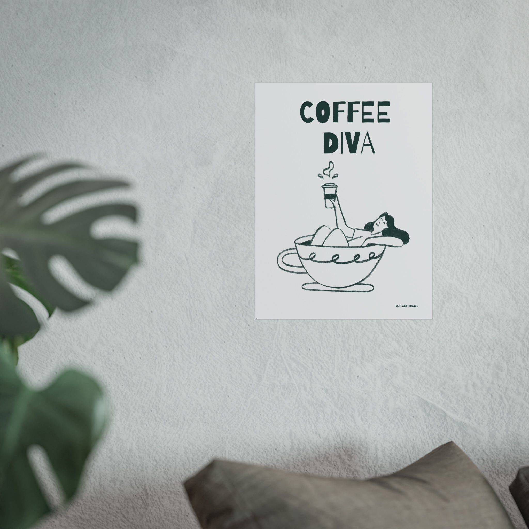 Coffee Diva Fine Art Poster Print