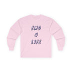 Emo 4 Life Long Sleeve Tee 100% Cotton Retro Glitch Quote T-Shirt Emo Goth Alternative Gift