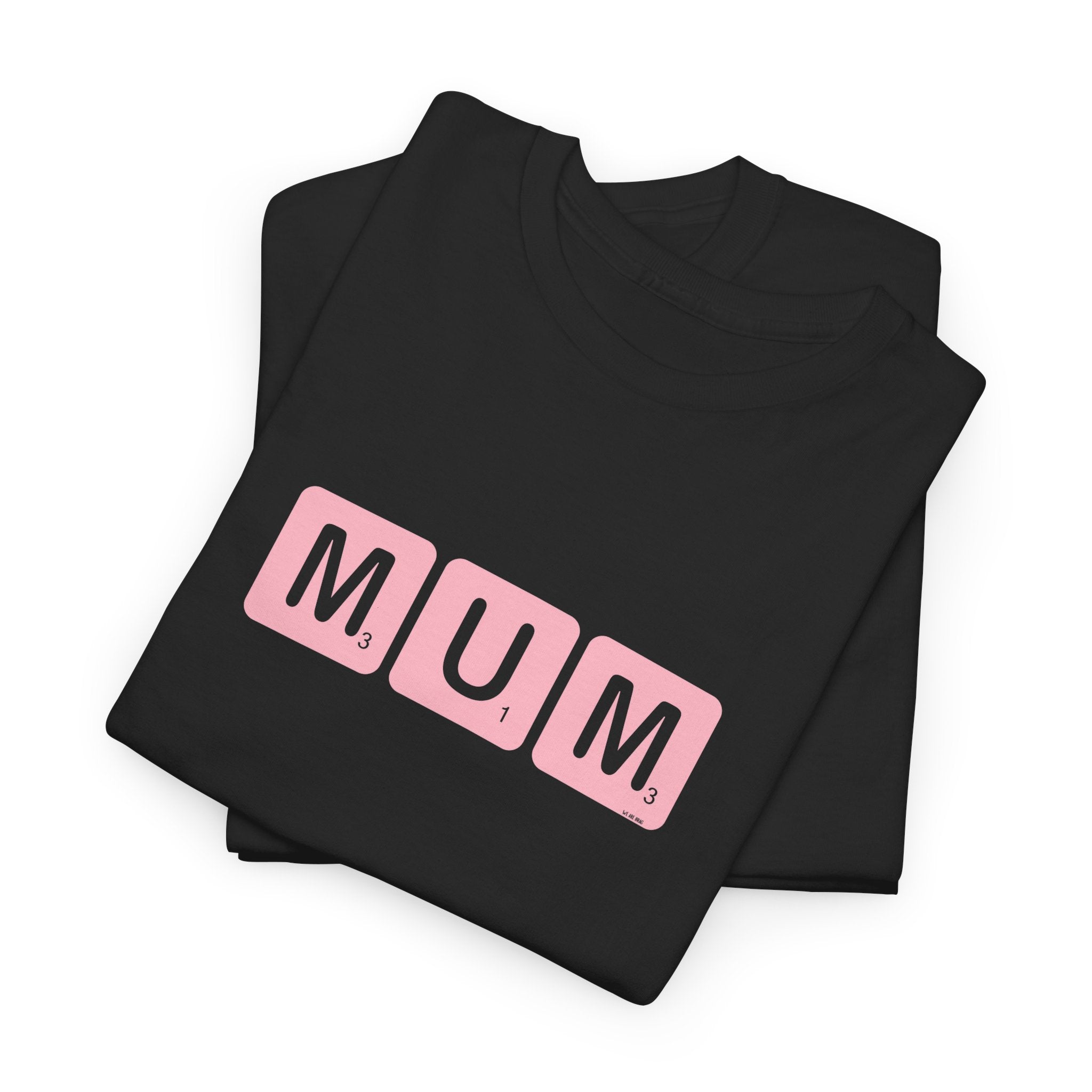 Mum Word Game Printed T-Shirt 100% Cotton Novelty Puzzle Mum Mom Tee Birthday Mother's Day Gift