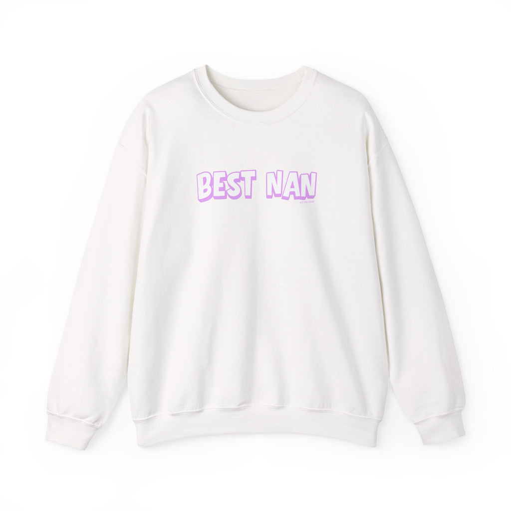 Best Nan Printed Crewneck Sweatshirt Pullover Retro 3D Nannan Grandma Granny Gift