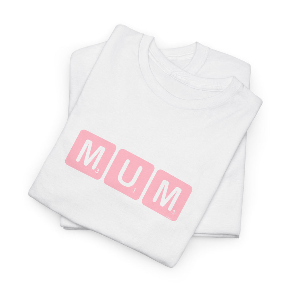 Mum Word Game Printed T-Shirt 100% Cotton Novelty Puzzle Mum Mom Tee Birthday Mother's Day Gift