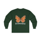 Lepidoptera Butterfly Long Sleeve Tee 100% Cotton Retro Insect Order T-Shirt Gift