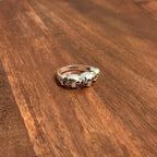 Alternative Gothic Biker Triple Skull Band Ring Silver Tone Halloween Pirate Ring - Various Sizes