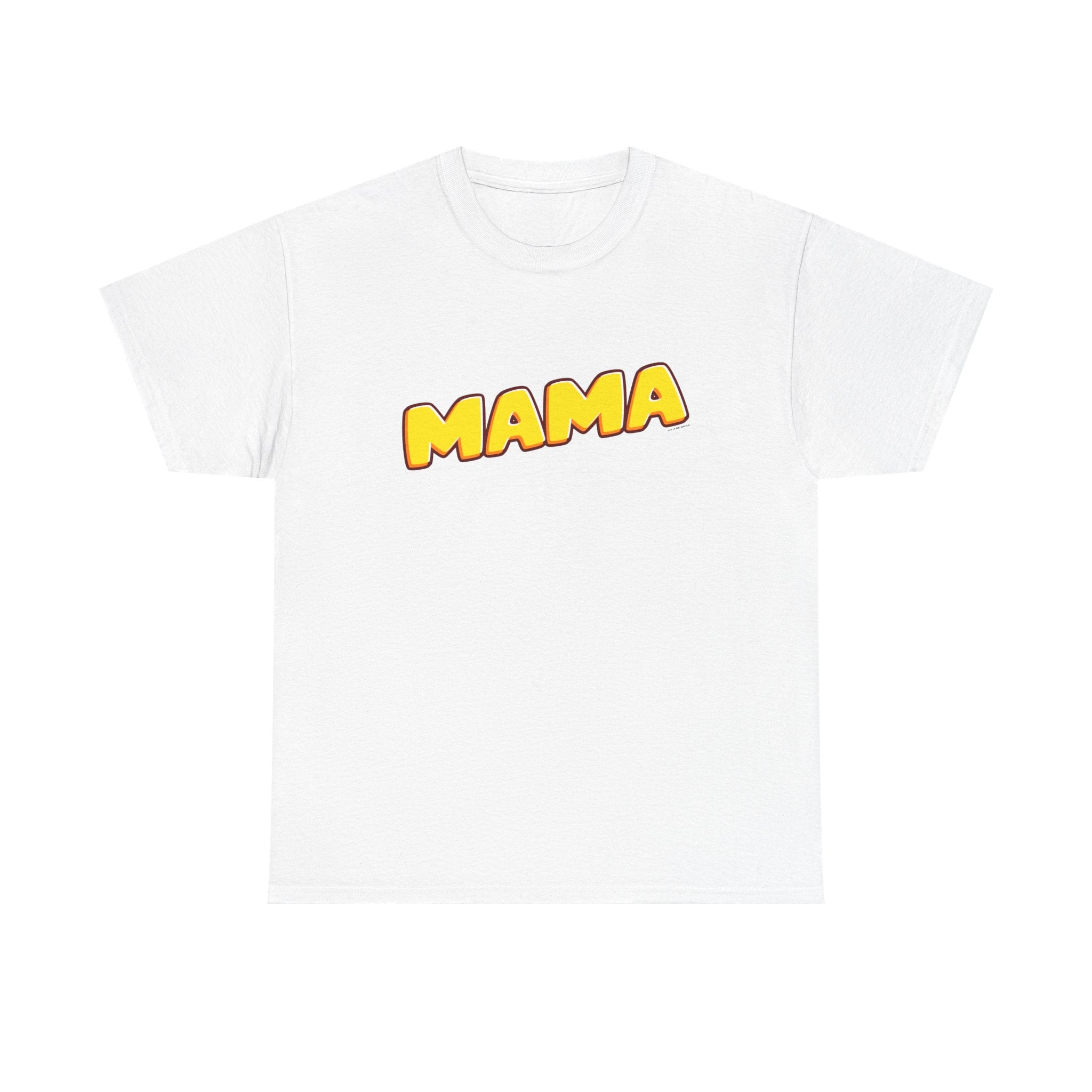 Retro Mama Printed T-Shirt 100% Cotton Novelty Mum Mom Tee Birthday Mother's Day Gift