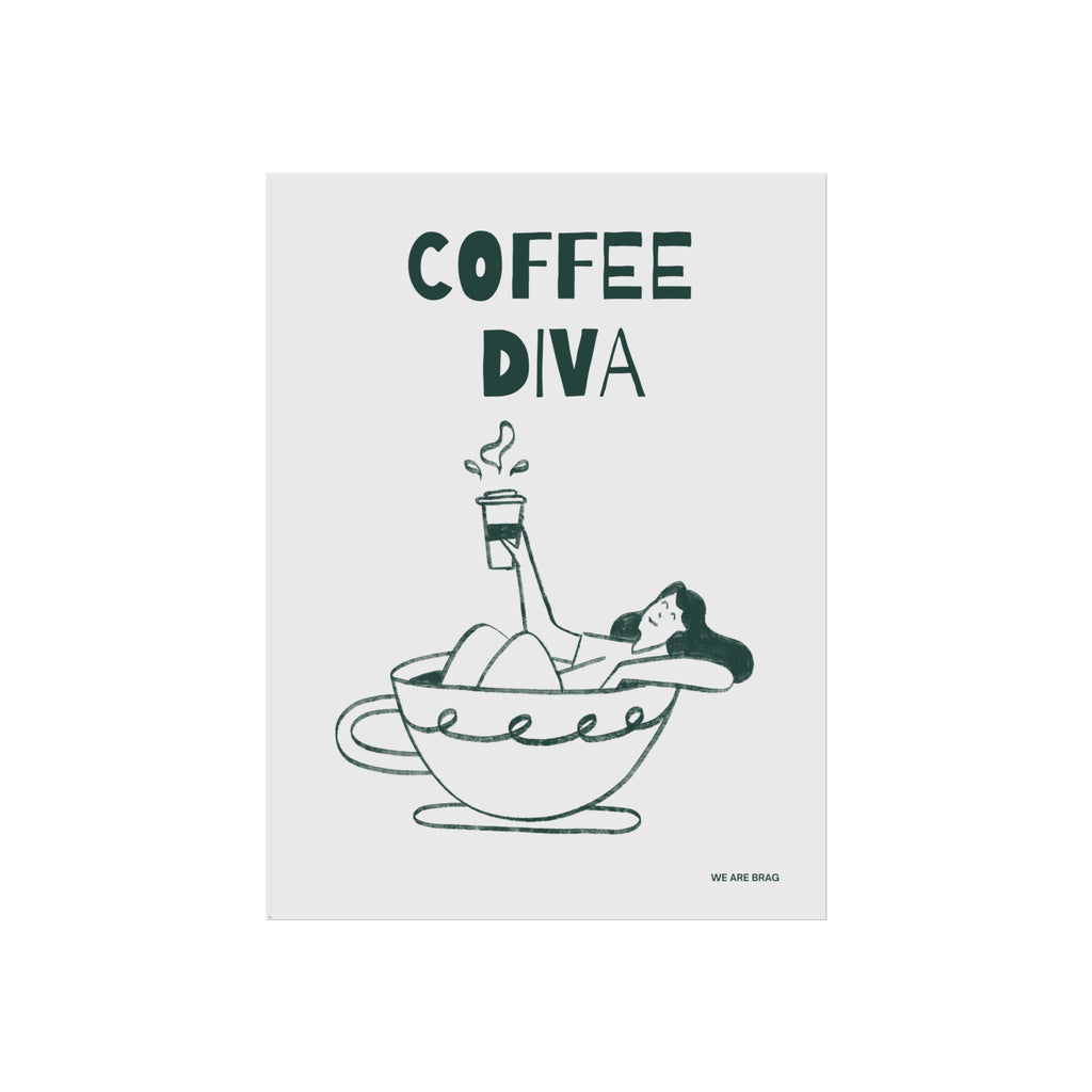Coffee Diva Fine Art Poster Print