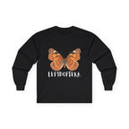Lepidoptera Butterfly Long Sleeve Tee 100% Cotton Retro Insect Order T-Shirt Gift
