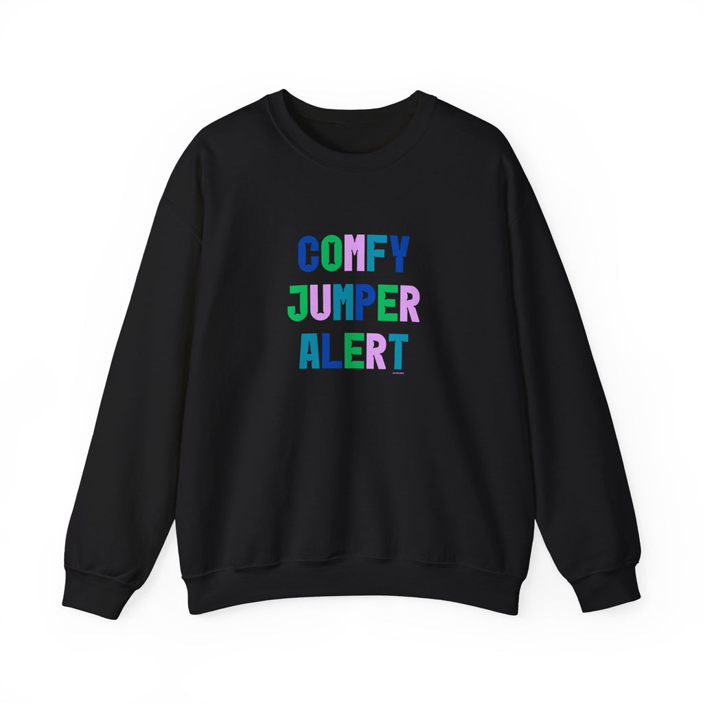 Comfy Jumper Alert Printed Crewneck Sweatshirt Pullover Retro Mum Sister Gift