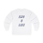 Emo 4 Life Long Sleeve Tee 100% Cotton Retro Glitch Quote T-Shirt Emo Goth Alternative Gift