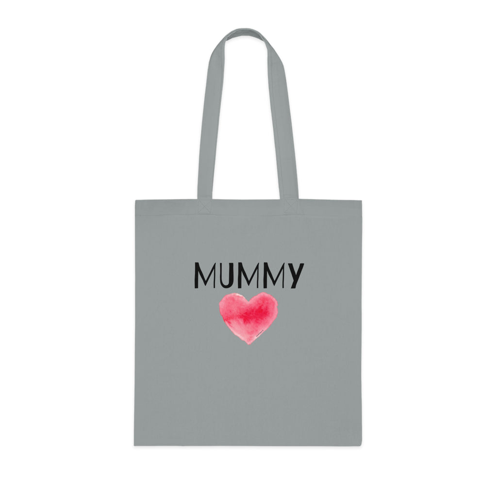 Mummy Heart Printed Cotton Tote Bag Reusable Shopping Bag Mum Mom Mother's Day Gift