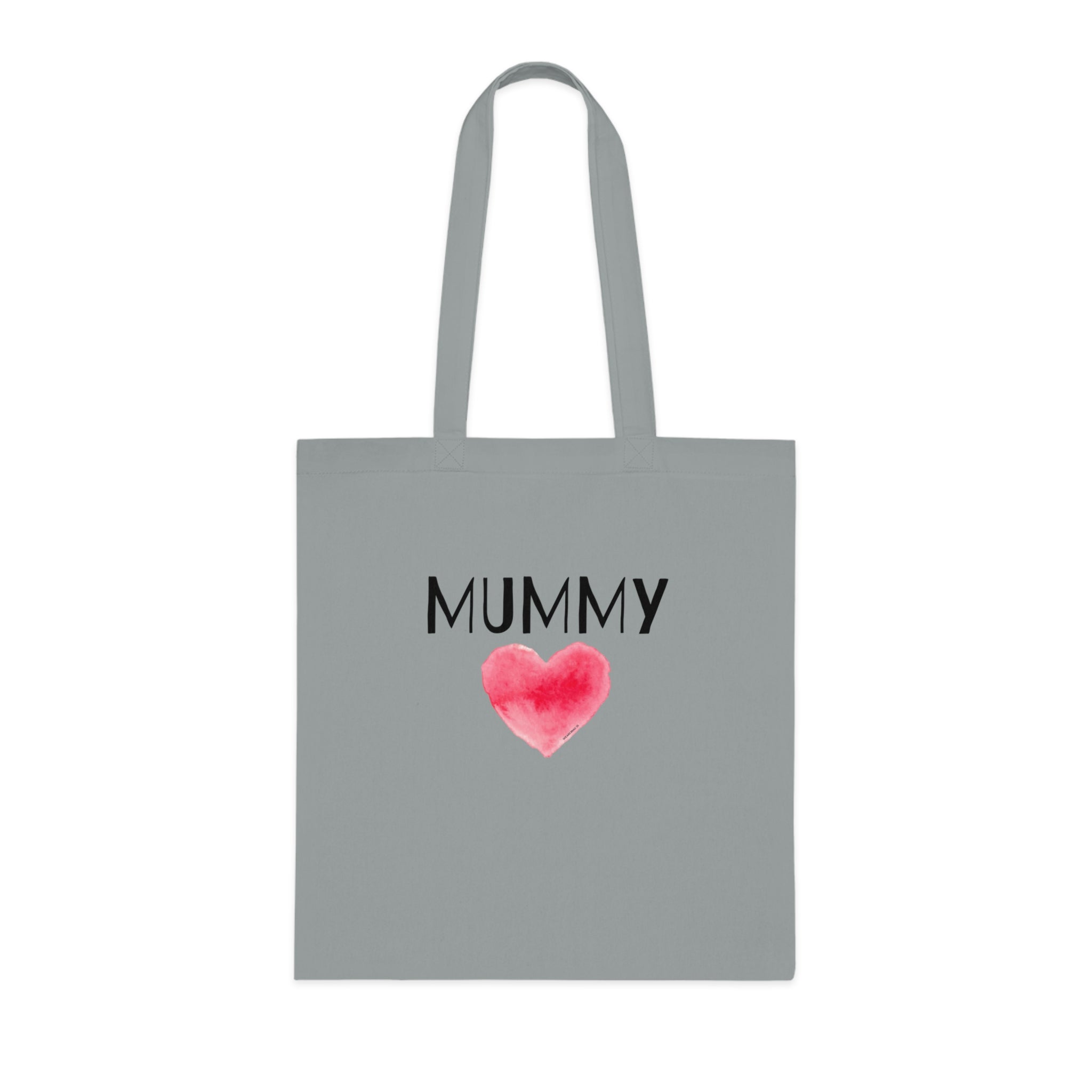 Mummy Heart Printed Cotton Tote Bag Reusable Shopping Bag Mum Mom Mother's Day Gift