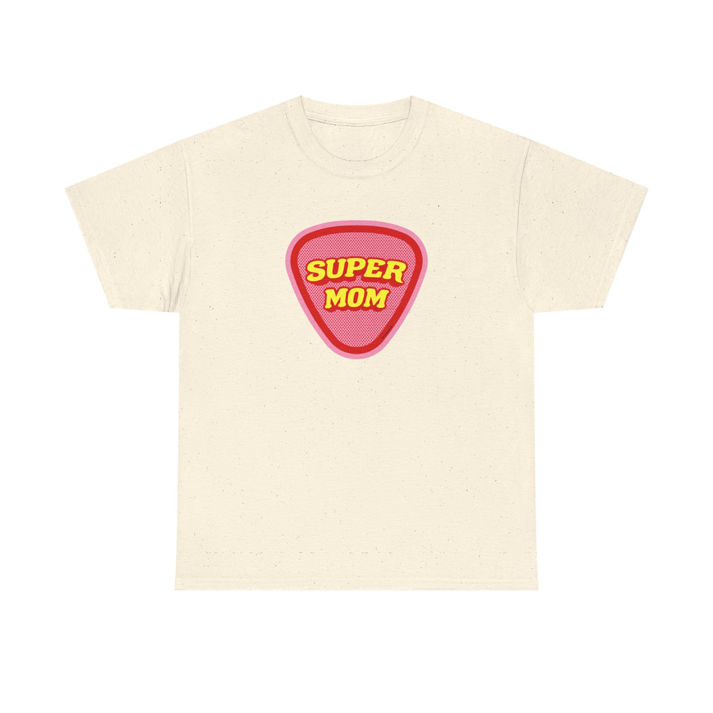 Super Mom Printed T-Shirt 100% Cotton Novelty Mum Mom Tee Birthday Mother's Day Gift