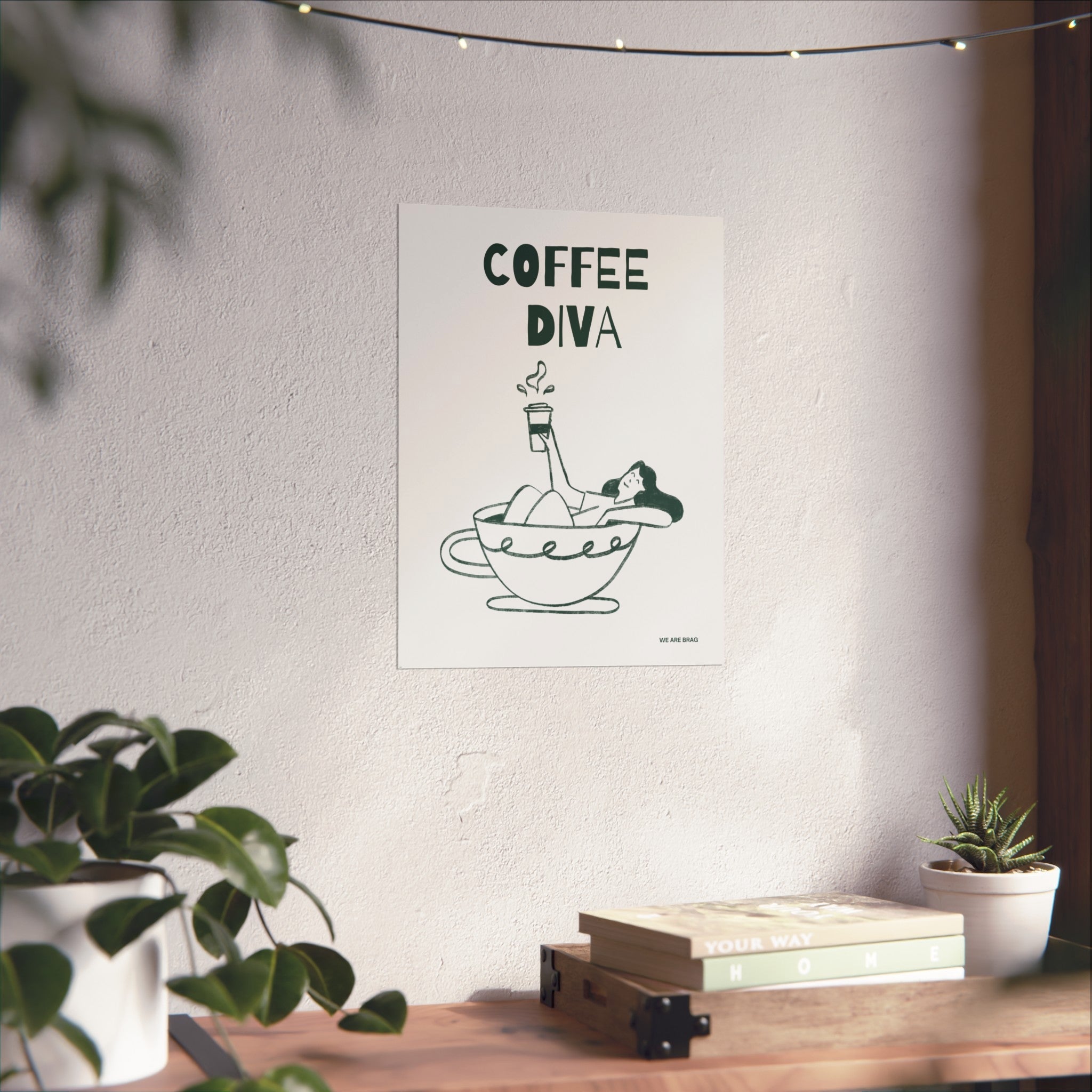 Coffee Diva Fine Art Poster Print