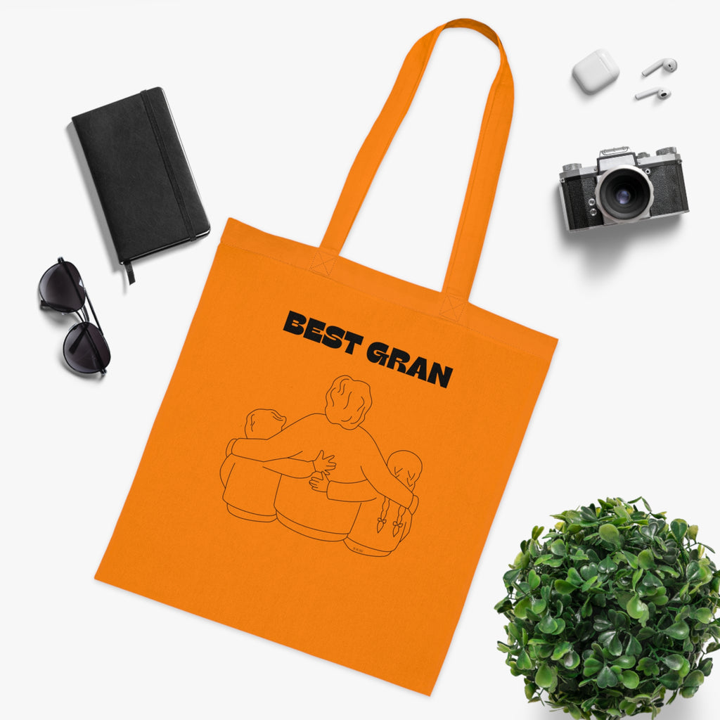 Best Gran Printed Cotton Tote Bag Reusable Shopping Bag Mum Mom Mother's Day Grandma Gift