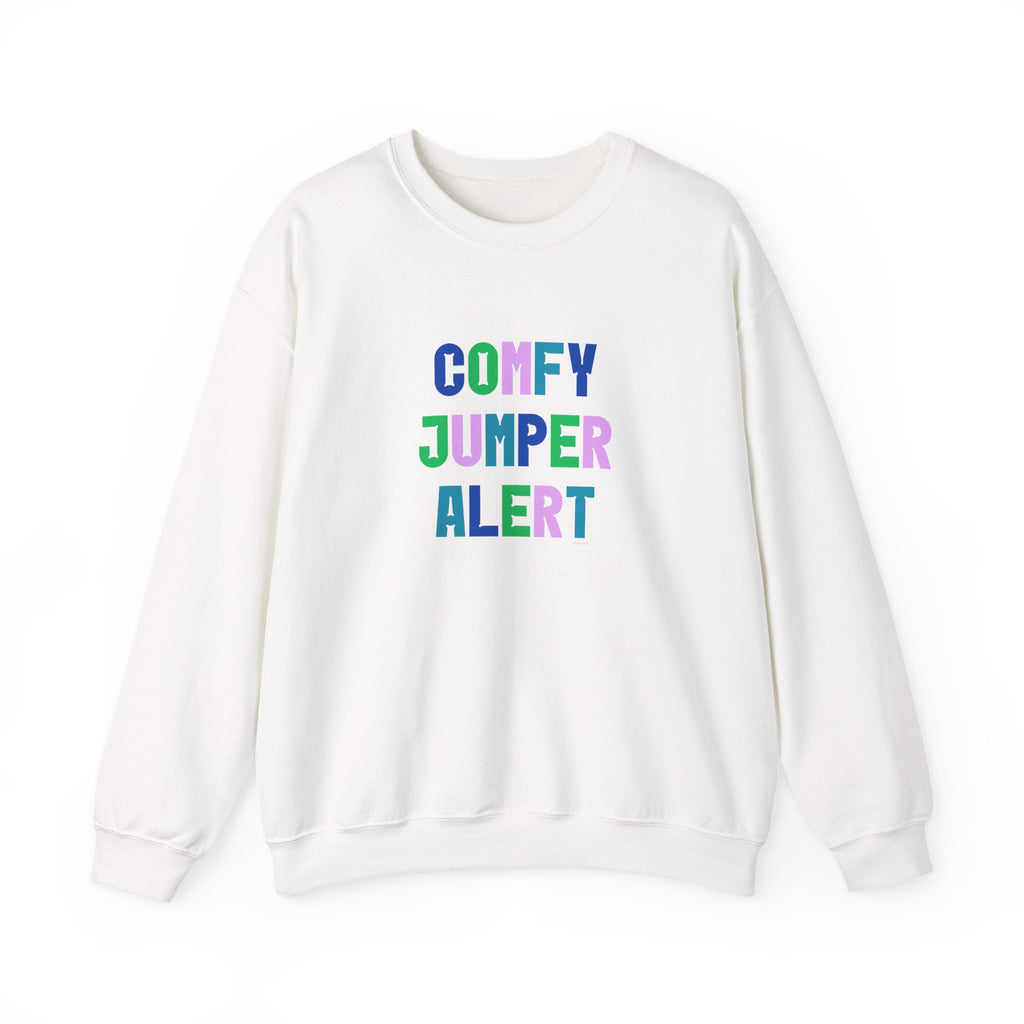 Comfy Jumper Alert Printed Crewneck Sweatshirt Pullover Retro Mum Sister Gift