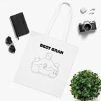 Best Gran Printed Cotton Tote Bag Reusable Shopping Bag Mum Mom Mother's Day Grandma Gift