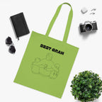 Best Gran Printed Cotton Tote Bag Reusable Shopping Bag Mum Mom Mother's Day Grandma Gift