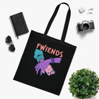 Fwiends Hands Printed Cotton Tote Bag Reusable Shopping Bag Friend Birthday Gift