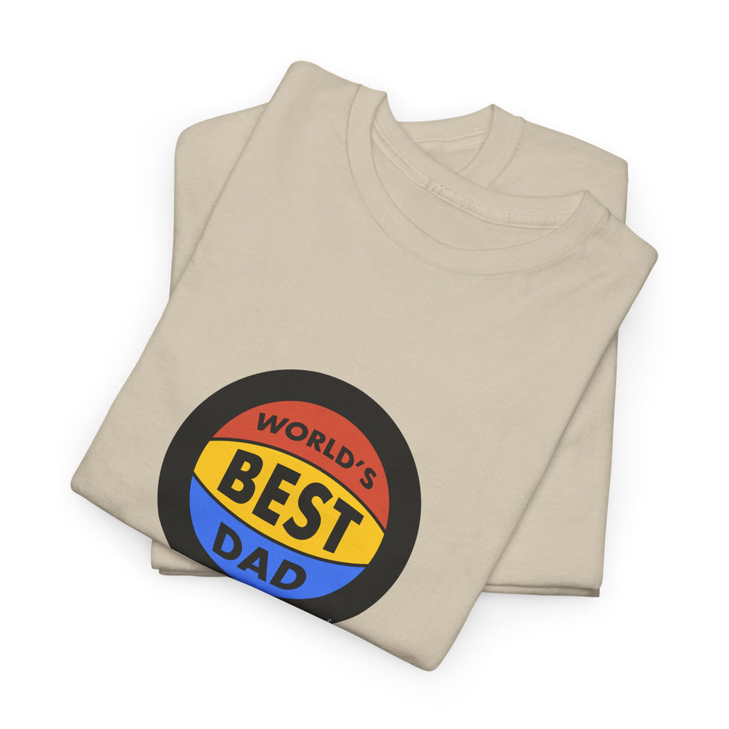 World's Best Dad Basketball Printed T-Shirt 100% Cotton Novelty Dad Tee Birthday Father's Day Gift