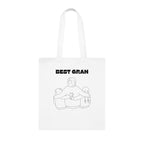 Best Gran Printed Cotton Tote Bag Reusable Shopping Bag Mum Mom Mother's Day Grandma Gift