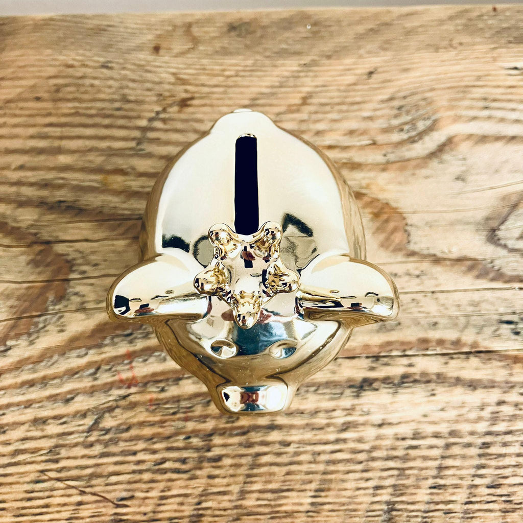 Mini Novelty Retro Princess Pig Piggy Bank Gold 8.5cm Unique Gift