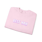 Best Nan Printed Crewneck Sweatshirt Pullover Retro 3D Nannan Grandma Granny Gift
