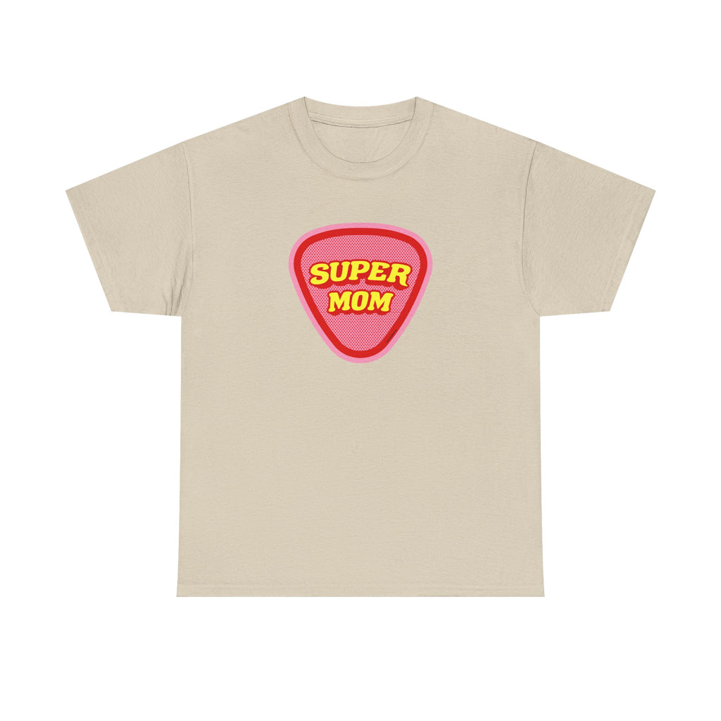 Super Mom Printed T-Shirt 100% Cotton Novelty Mum Mom Tee Birthday Mother's Day Gift