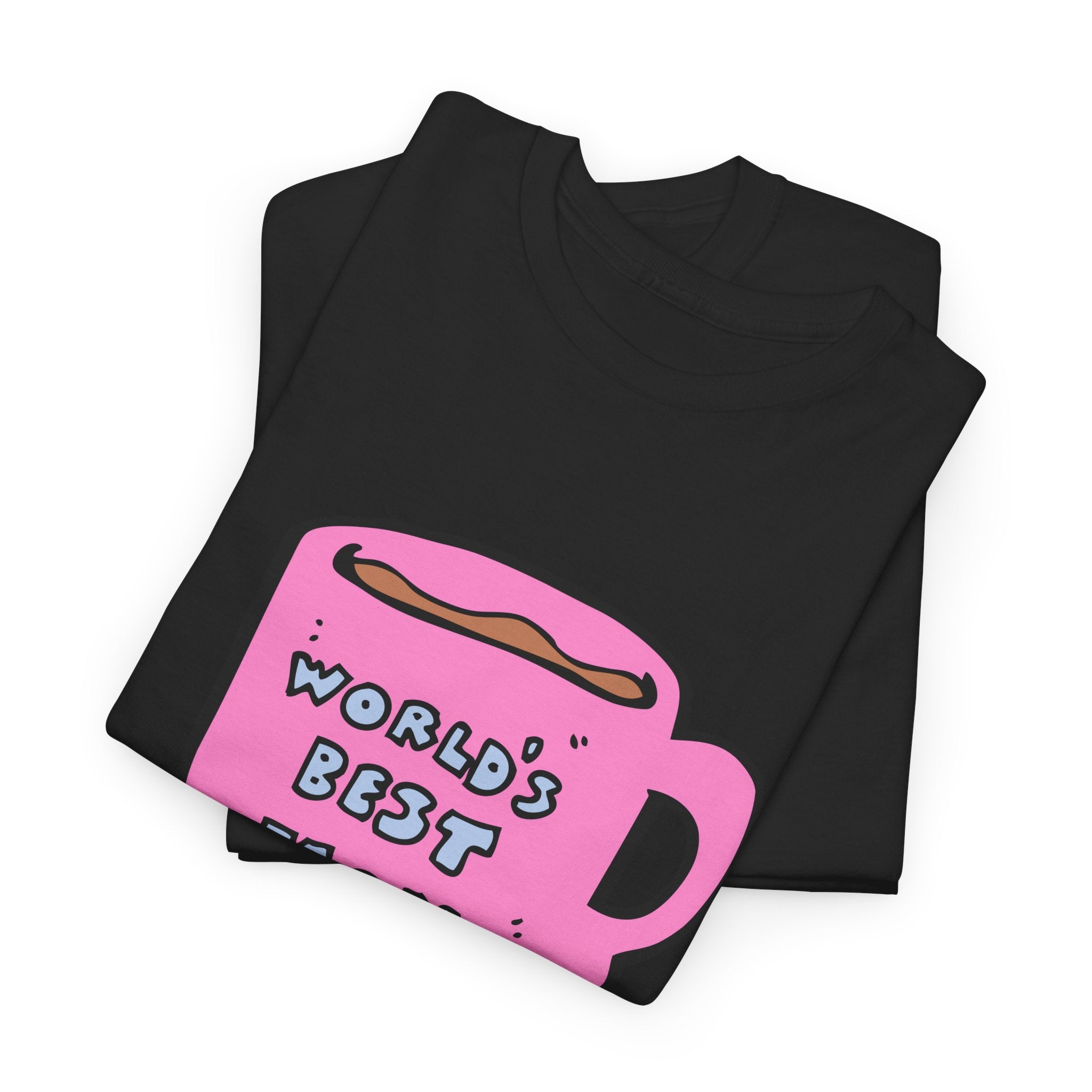 World's Best Mom Printed T-Shirt 100% Cotton Novelty Mum Mom Tee Birthday Mother's Day Gift