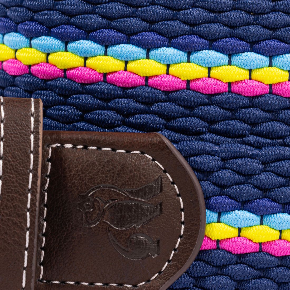 Woven Belt - Neon Fine Stripe