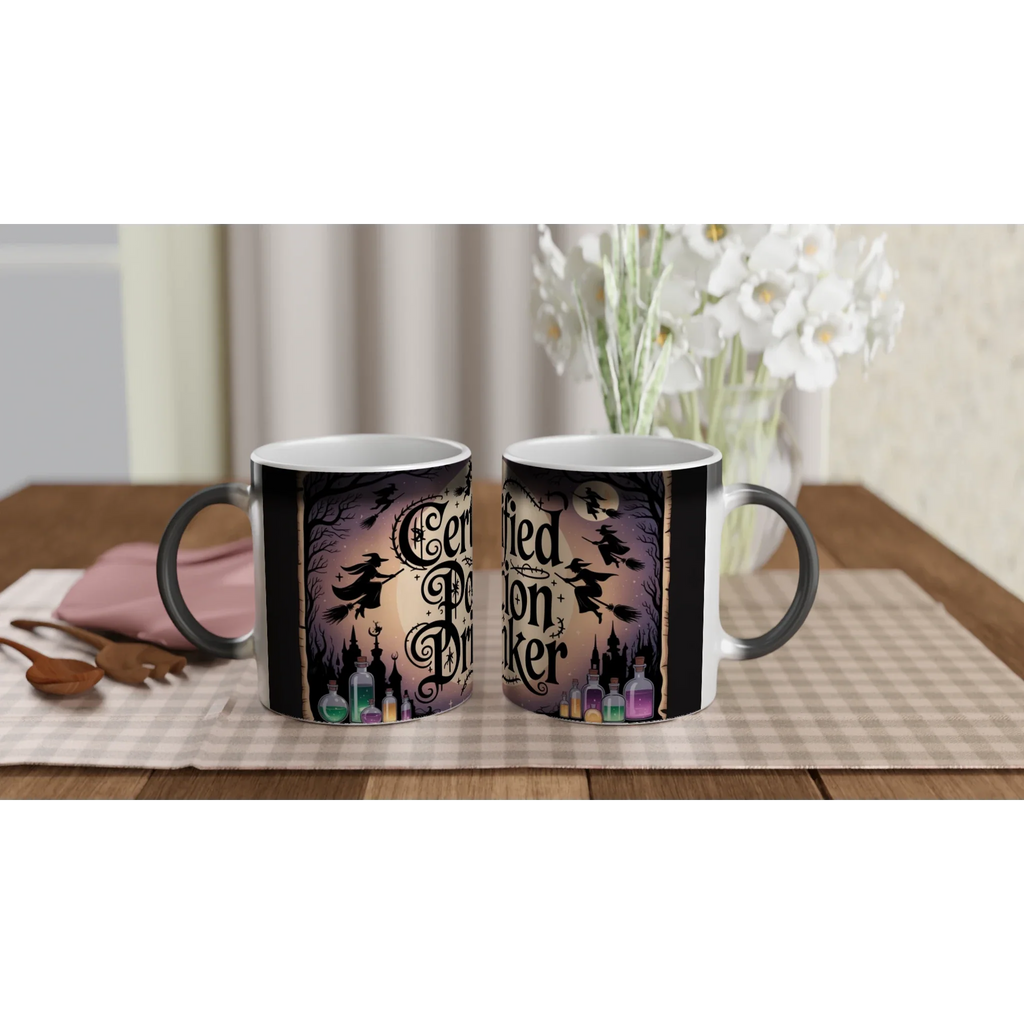 🧙‍♀️ Certified Potion Drinker Heat-Reveal Mug – Magical Colour-Changing Wizard Mug 🪄✨