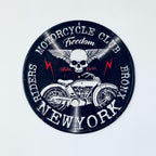 Retro Metal Biker Motorcycle Wall Plaque Sign Skull Riders Grunge Gift 30cm