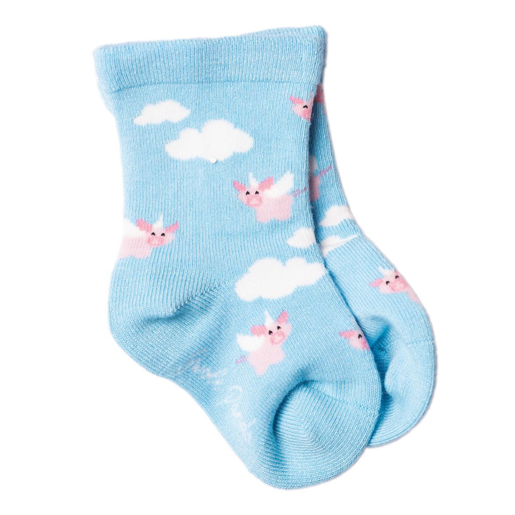 Children's Flying Pig Bamboo Socks