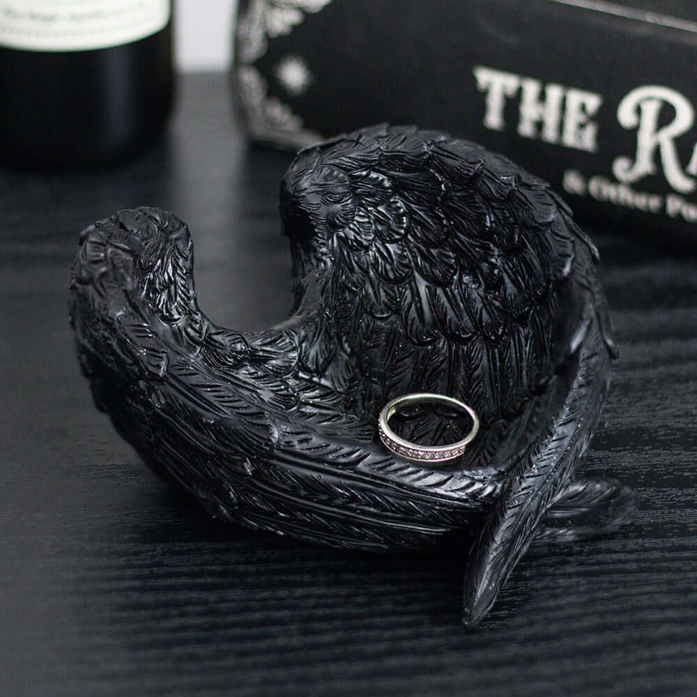 Gothic Gifts Raven Wings Trinket Dish