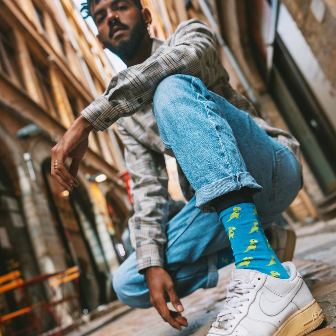 T-Rex Matching Bamboo Socks (Adult & Child)