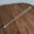 Handmade Winged Angel Pendant Necklace Silver Plate Lucky Charm Gift