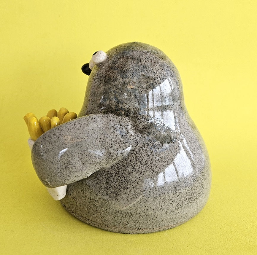 Bryce with The Fries - Novelty Ceramic Pigeon Ornament