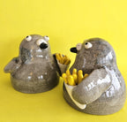 Bryce with The Fries - Novelty Ceramic Pigeon Ornament