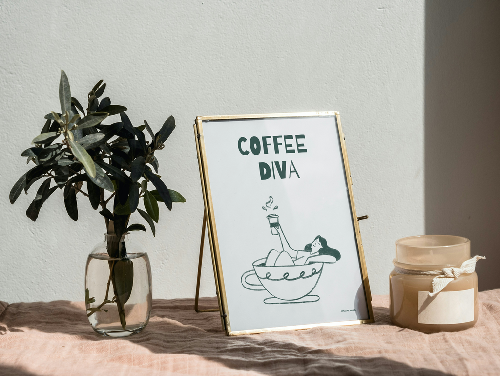 Coffee Diva Fine Art Poster Print