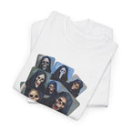 Grim Reaper Collage Printed T-Shirt 100% Cotton Novelty Scary Halloween Death Tee