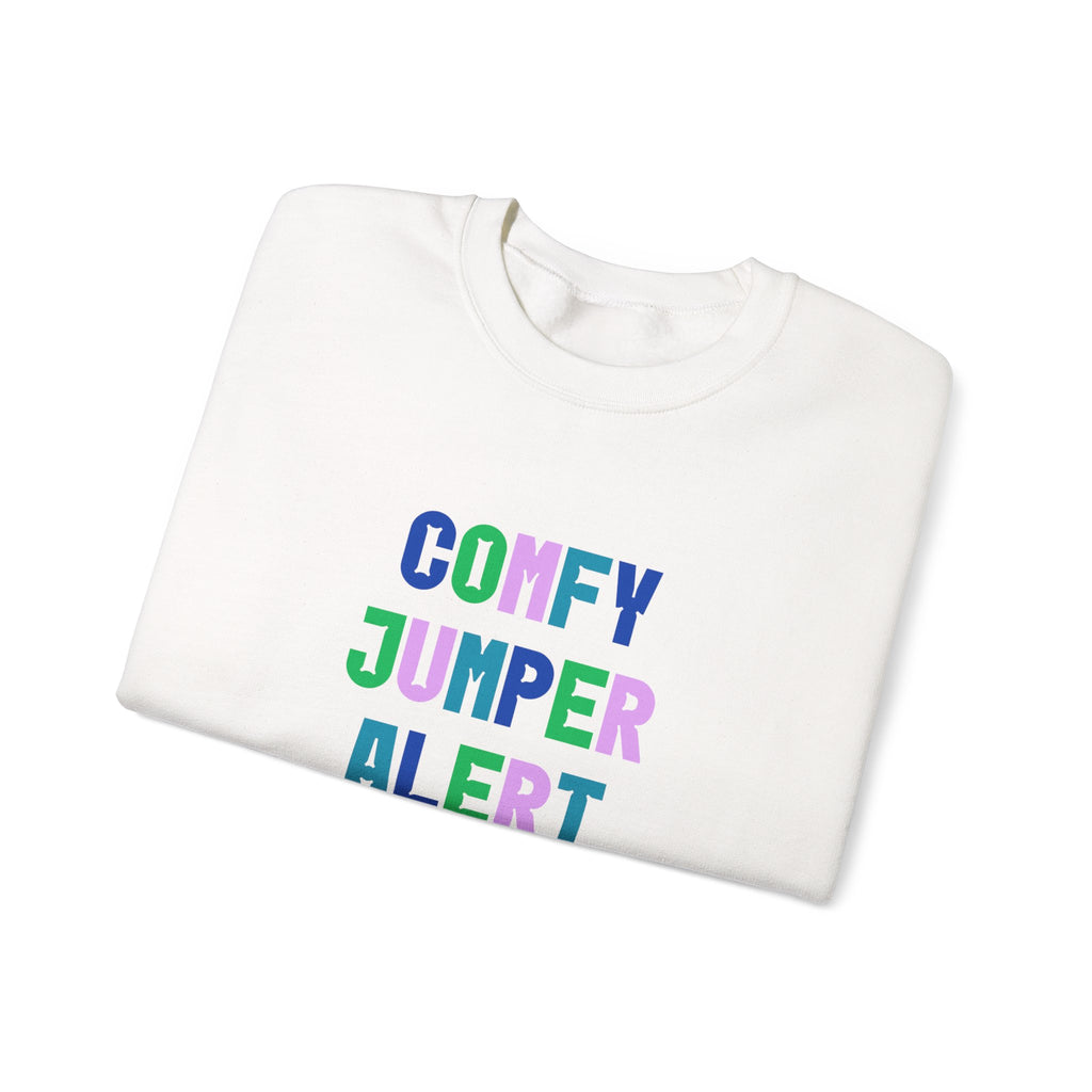 Comfy Jumper Alert Printed Crewneck Sweatshirt Pullover Retro Mum Sister Gift