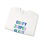 Comfy Jumper Alert Printed Crewneck Sweatshirt Pullover Retro Mum Sister Gift