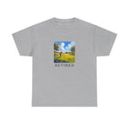 Retired Golf Printed T-Shirt 100% Cotton Novelty Grandad Retirement Golfer Tee Gift