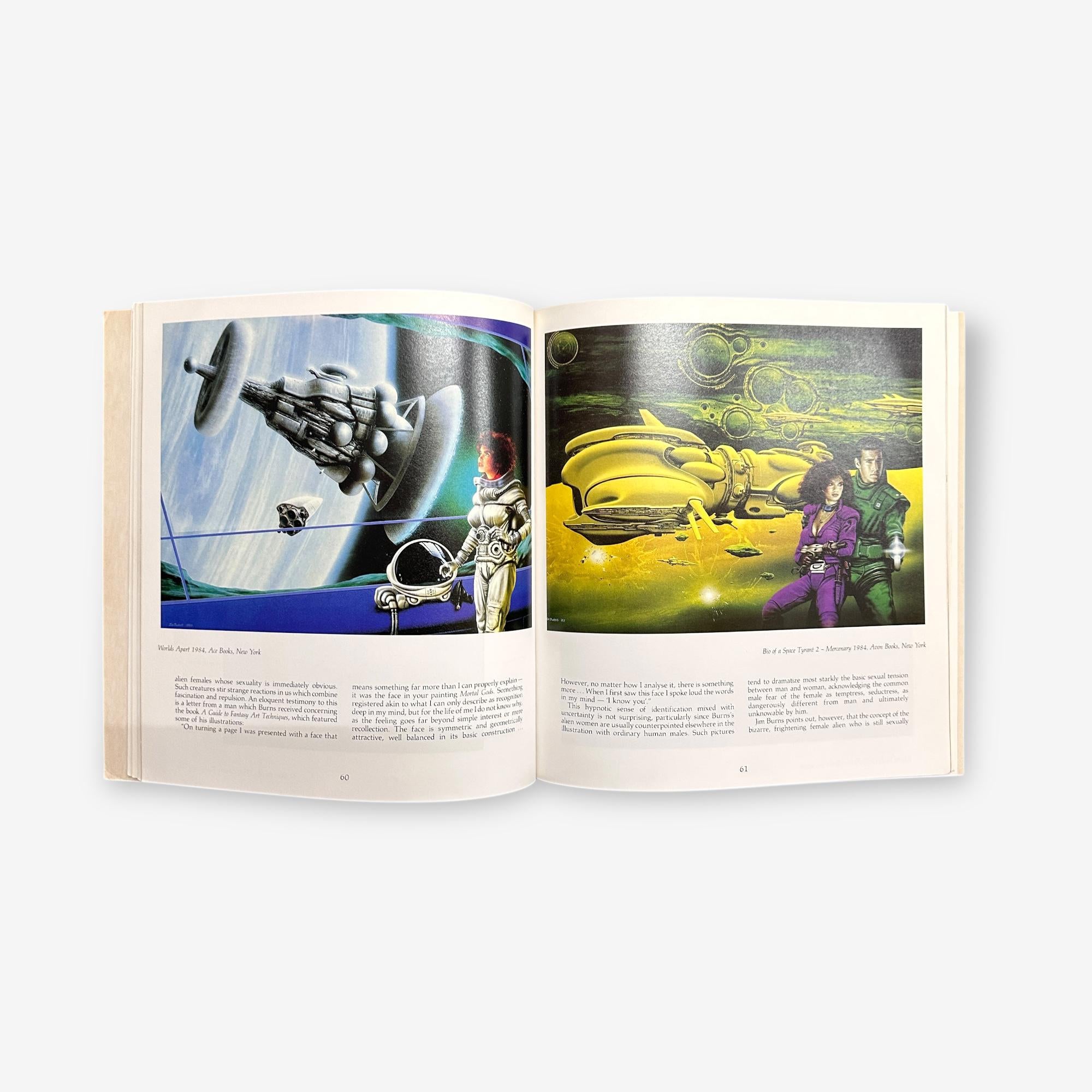 Lightship - Jim Burns: Master Of SF Illustration - Paperback Book (Chris Evans) 1985