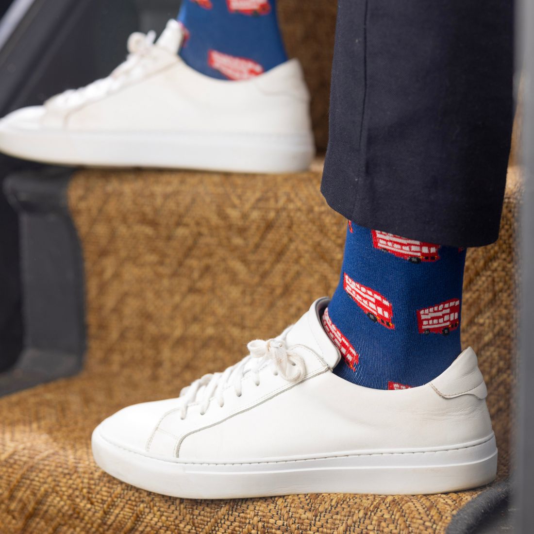 London Bus Bamboo Socks