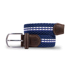 Woven Belt - White Fine Stripe
