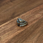 Intricate Gothic Claw Talon Ring Dark Horror Statement Silver Tone - Size M