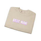 Best Nan Printed Crewneck Sweatshirt Pullover Retro 3D Nannan Grandma Granny Gift