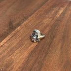 Alternative Gothic Biker Skull & Crossbones Bandana Ring Silver Tone Halloween Pirate Ring - Various