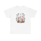 Christmas Snow Globe Printed T-Shirt 100% Cotton Novelty Santa Snowman Xmas Tee Gift