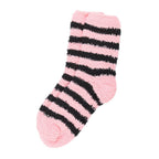 Gothic Gifts Pink & Black Striped Socks in Coffin Gift Box